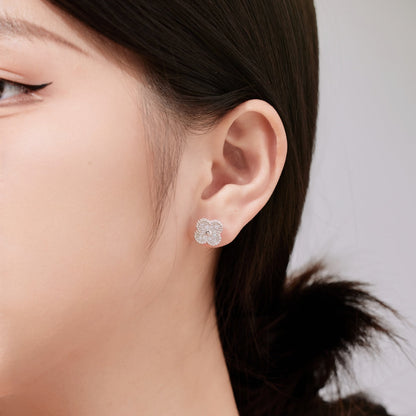 [Royal Jewellery]Four Leaf Clover Fashion Earrings