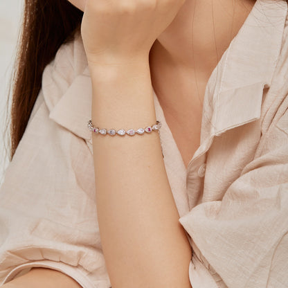[Royal Jewellery]0.25 Carat Radiant Water Drop Shape Daily Bracelet
