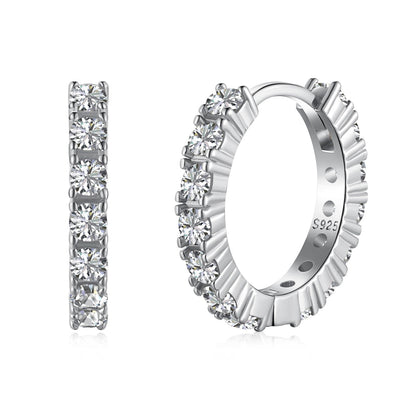 [Royal Jewellery]Radiant Colorful Round Cut Earrings