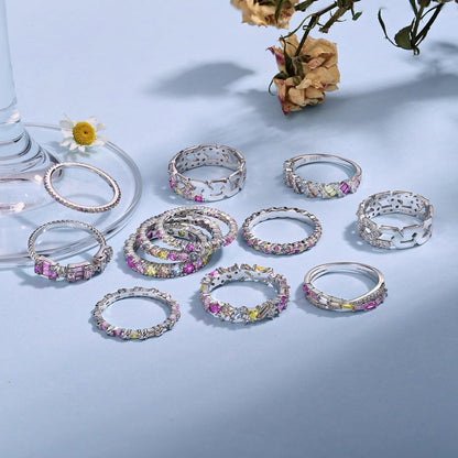 [Royal Jewellery]Dainty Ebullient Round Cut Daily Ring