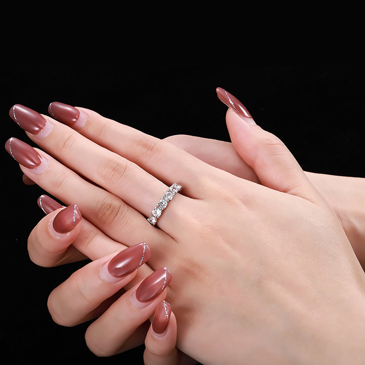[Royal Jewellery]Eternity Round Cut Tennis Ring