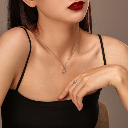 [ROYAL]Delicate Water Drop Shape Fashion Necklace