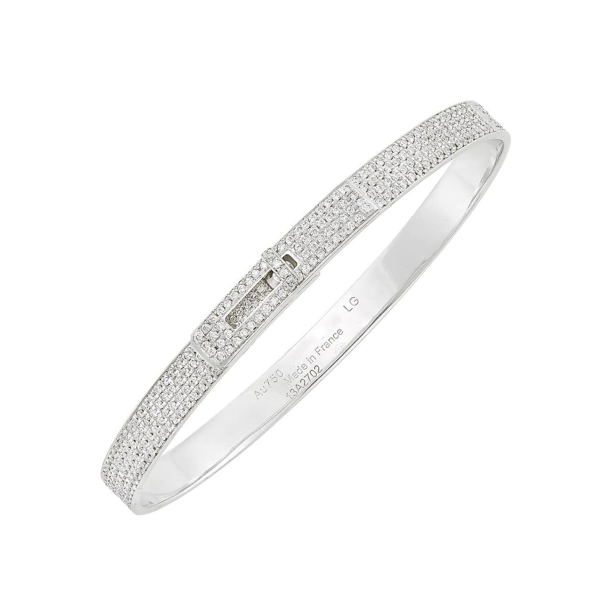 [Royal Jewellery]HM KELLY BRACELET IN SILVER AND FULL PAVE DIAMOND