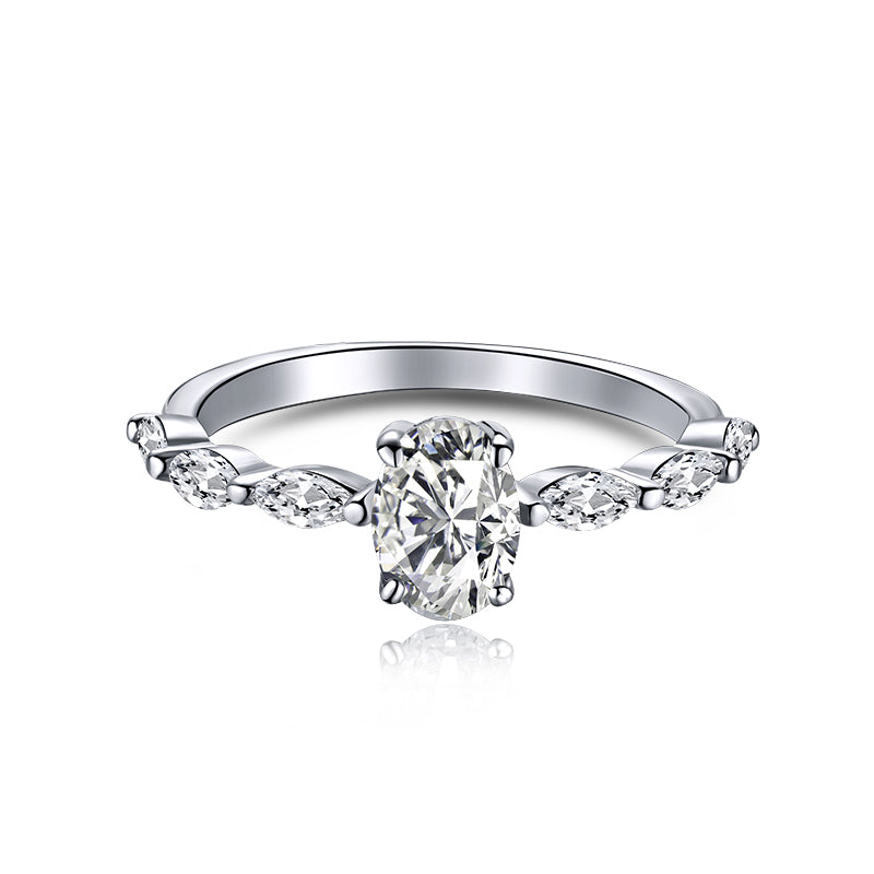 [Royal Jewellery]0.75 Carat Luxurious Vibrant Elongated Cushion Cut Daily Ring