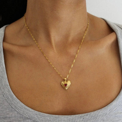 [Royal&Vicky]Vesper Gold Heart Necklace