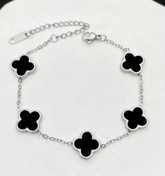 [Royal&Vicky]TRIPLE-CLOVER MOISSANITE BRACELETS
