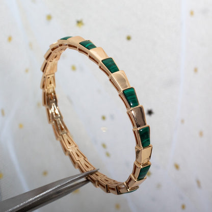 [ROYAL]SERPENTI BRACELET PINK GOLD MALACHITE