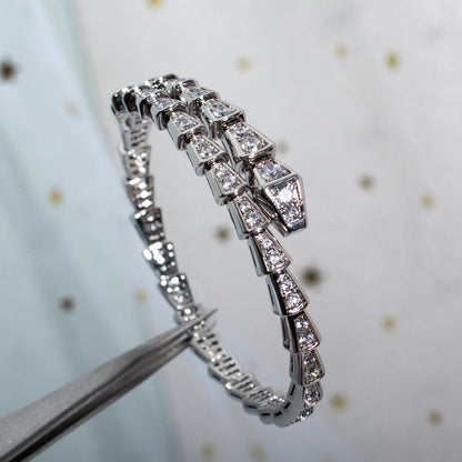 [ROYAL]SERPENTI BRACELET 6MM SILVER DIAMOND