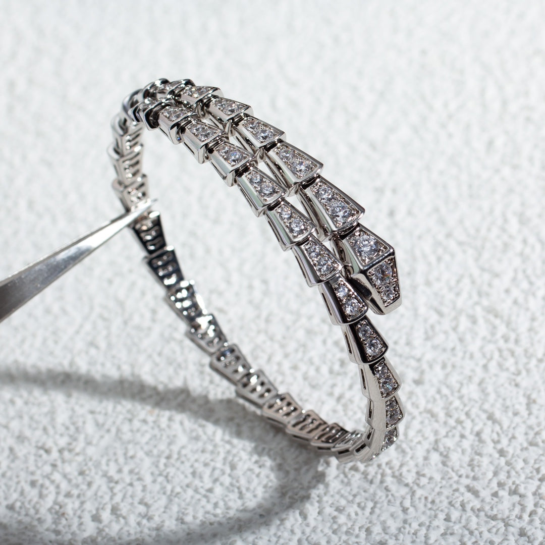 [ROYAL]SERPENTI BRACELET 6MM SILVER DIAMOND