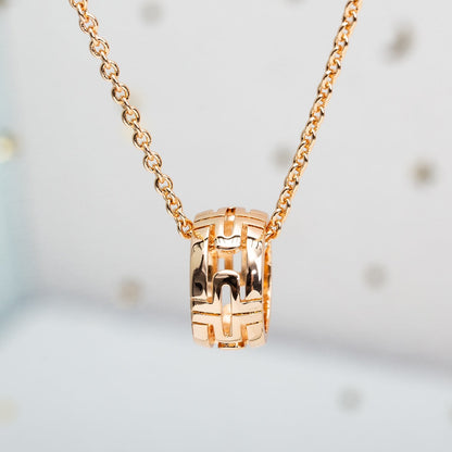 [ROYAL]PARENTESI NECKLACE PINK GOLD