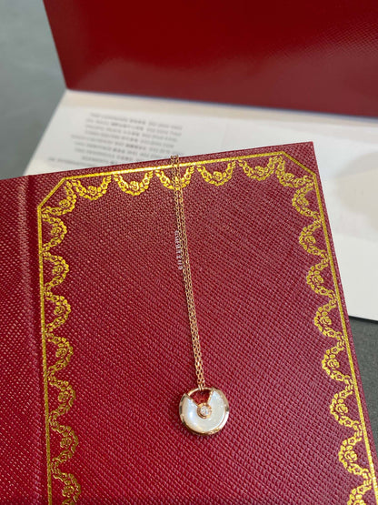 [ROYAL]AMULETTE ROSE GOLD MOP NECKLACE