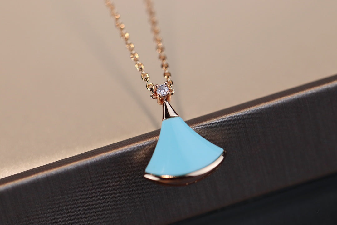 [ROYAL]DREAM NECKLACE TURQUOISE PINK GOLD