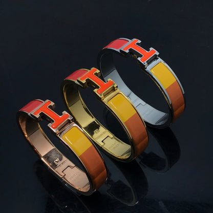 [Royal Jewellery]H BRACELET ORANGE RAINBOW CERAMIC