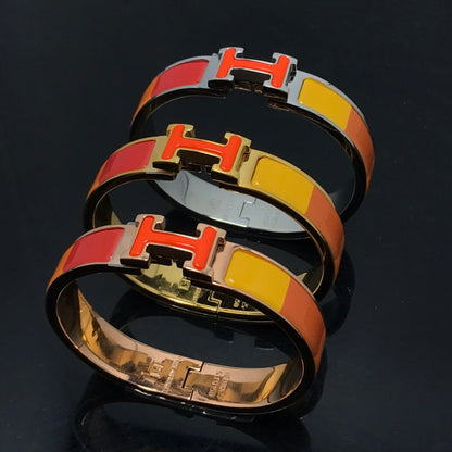 [Royal Jewellery]H BRACELET ORANGE RAINBOW CERAMIC