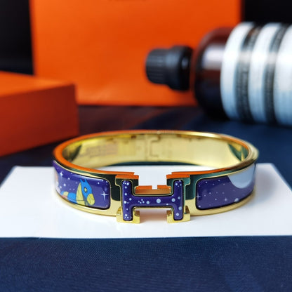 [Royal Jewellery]H STAR AND MOON BRACELET 12MM
