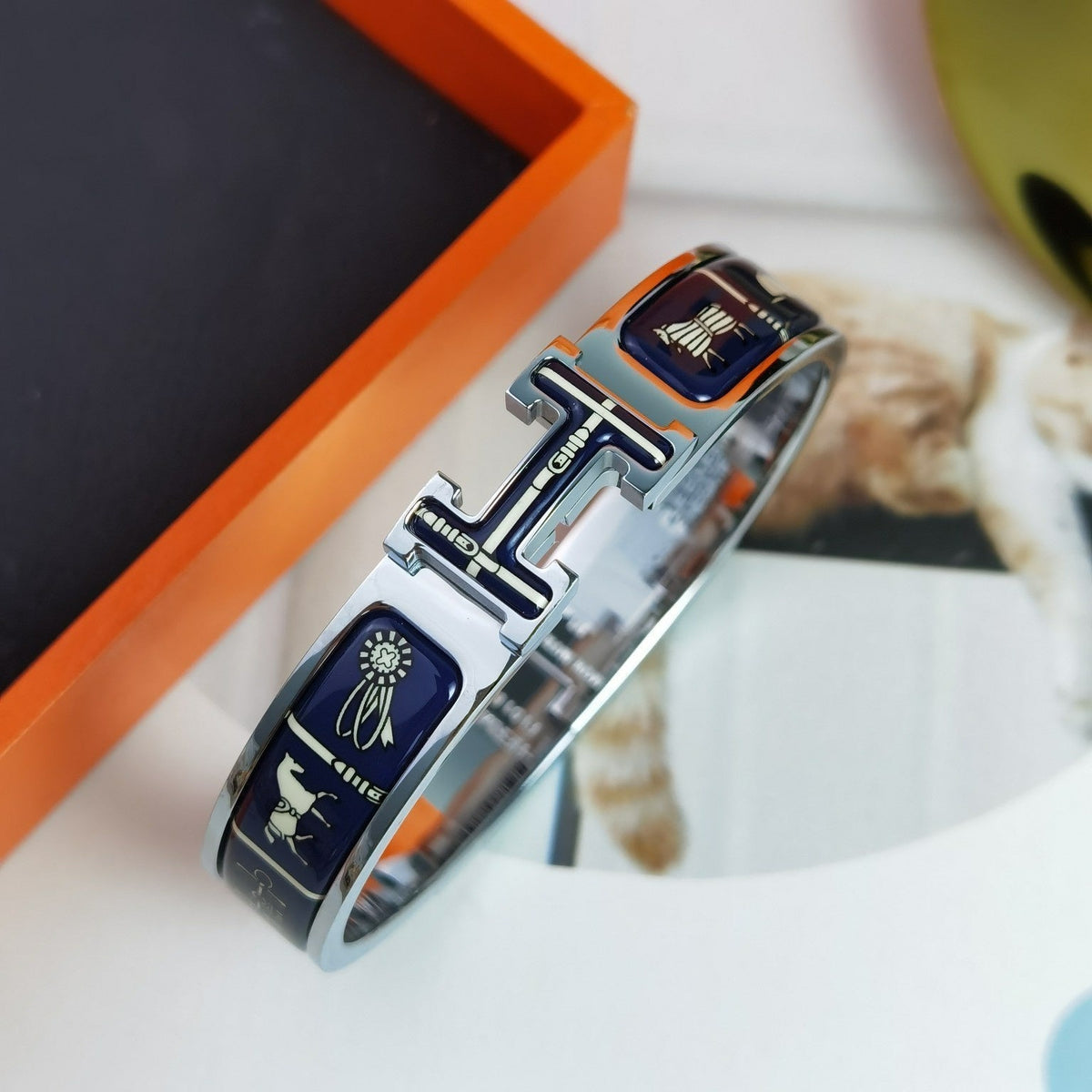 [Royal Jewellery]H COUVERTURES DARK BLUE BRACELET