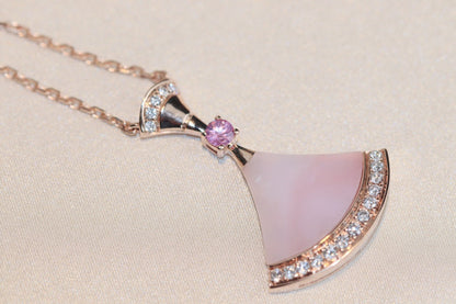 [ROYAL]DREAM NECKLACE PINK MOP DIAMOND