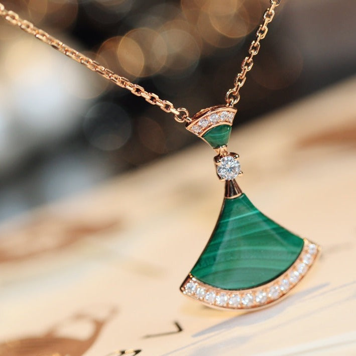 [ROYAL]DREAM NECKLACE MALACHITE DIAMOND