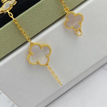 [Royal]MAGIC CLOVER MOP GOLD BRACELET 5 MOTIFS