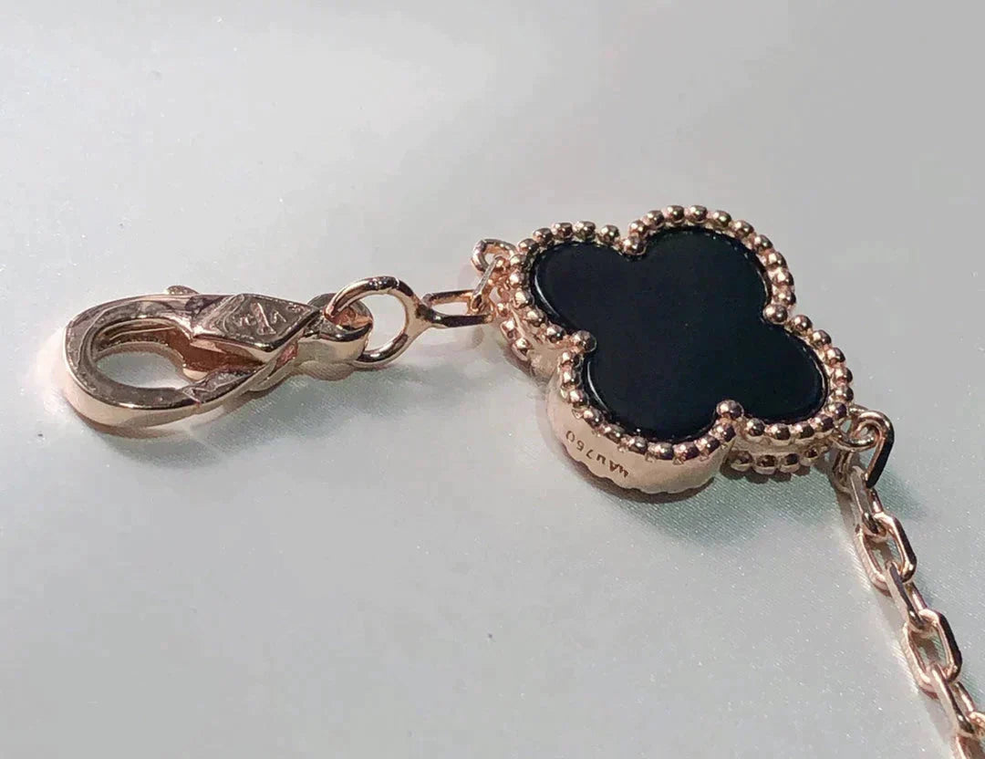 [Royal Jewellery]CLOVER 5 MOTIFS MULTICOLOR  BRACELET