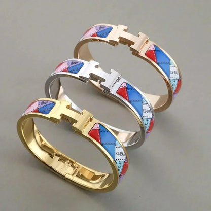 [Royal Jewellery]H BRACELET DOTTED BORDER 12MM