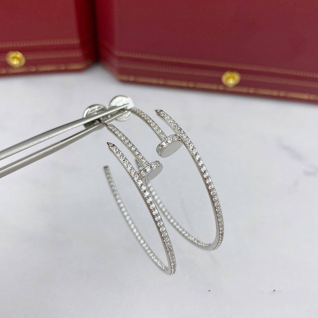 [ROYAL]JUSTE EARRINGS FULL DIAMONDS 1.8MM