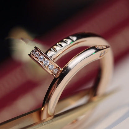 [ROYAL]JUSTE RING 2.65MM PINK GOLD DIAMOND