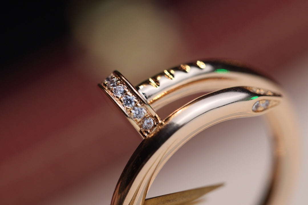 [ROYAL]JUSTE RING 2.65MM PINK GOLD DIAMOND