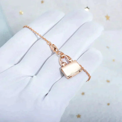 [ROYAL]AMULETTE PEDANT ROSE GOLD NECKLACE