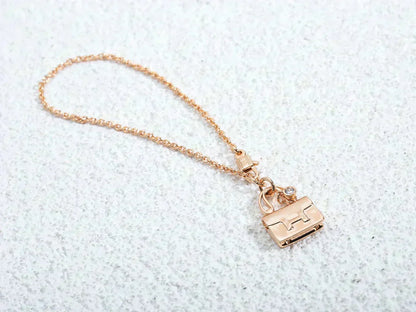 [ROYAL]AMULETTE PEDANT ROSE GOLD NECKLACE