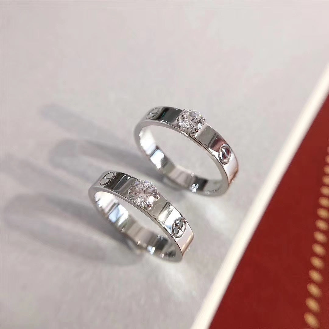 [Royal Jewellery]LOVE RING 3.6MM 1 BIG DIAMOND