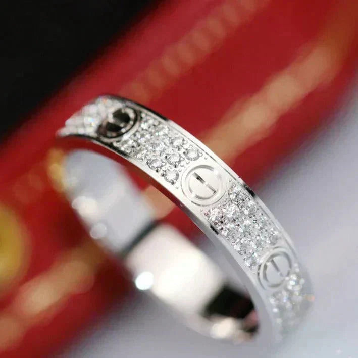 [ROYAL]LOVE RING 3.6MM DIAMOND PAVED