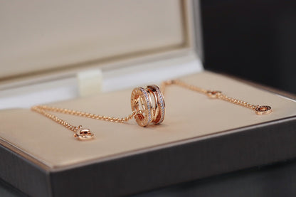 [ROYAL]ZERO 1 PINK GOLD NECKLACE