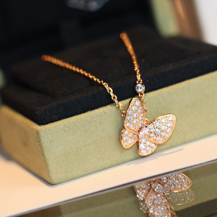 [Royal]BUTTERFLY DIAMOND NECKLACE