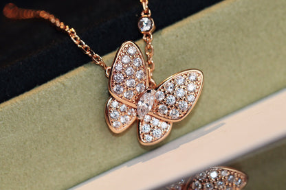 [Royal]BUTTERFLY DIAMOND NECKLACE