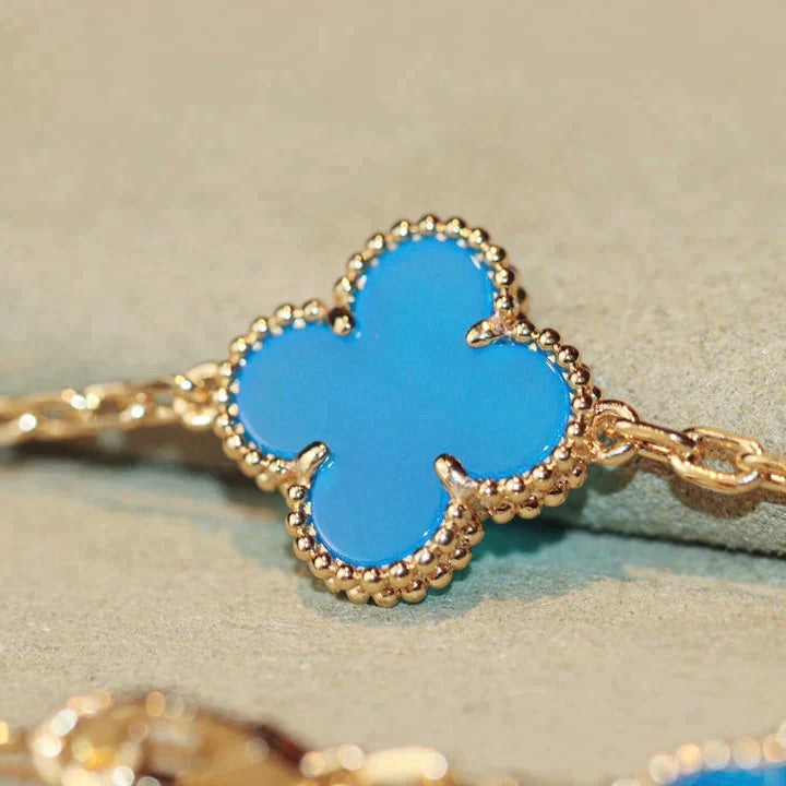 [ROYAL]CLOVER 20 MOTIFS TURQUOISE GOLD