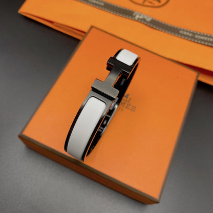 [Royal Jewellery]H BRACELET 12MM BLACK WHITE CERAMIC