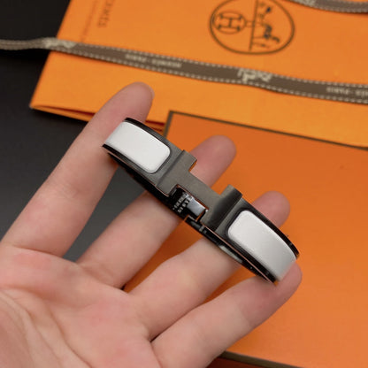 [Royal Jewellery]H BRACELET 12MM BLACK WHITE CERAMIC