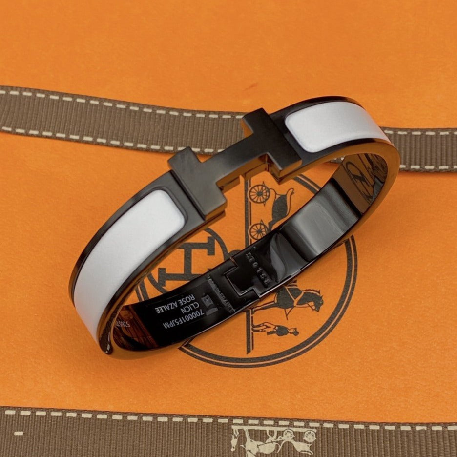 [Royal Jewellery]H BRACELET 12MM BLACK WHITE CERAMIC