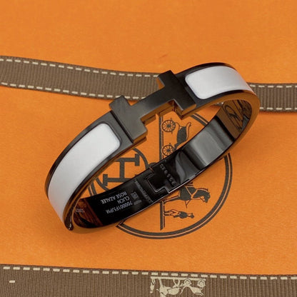 [Royal Jewellery]H BRACELET 12MM BLACK WHITE CERAMIC