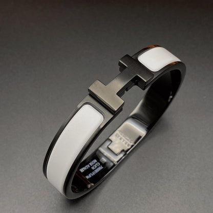 [Royal Jewellery]H BRACELET 12MM BLACK WHITE CERAMIC