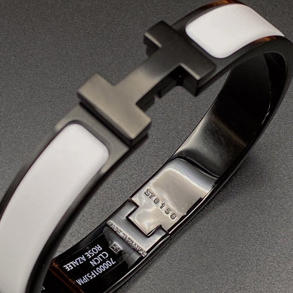 [Royal Jewellery]H BRACELET 12MM BLACK WHITE CERAMIC