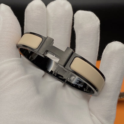 [Royal Jewellery]H BRACELET 12MM BLACK BEIGE CERAMIC