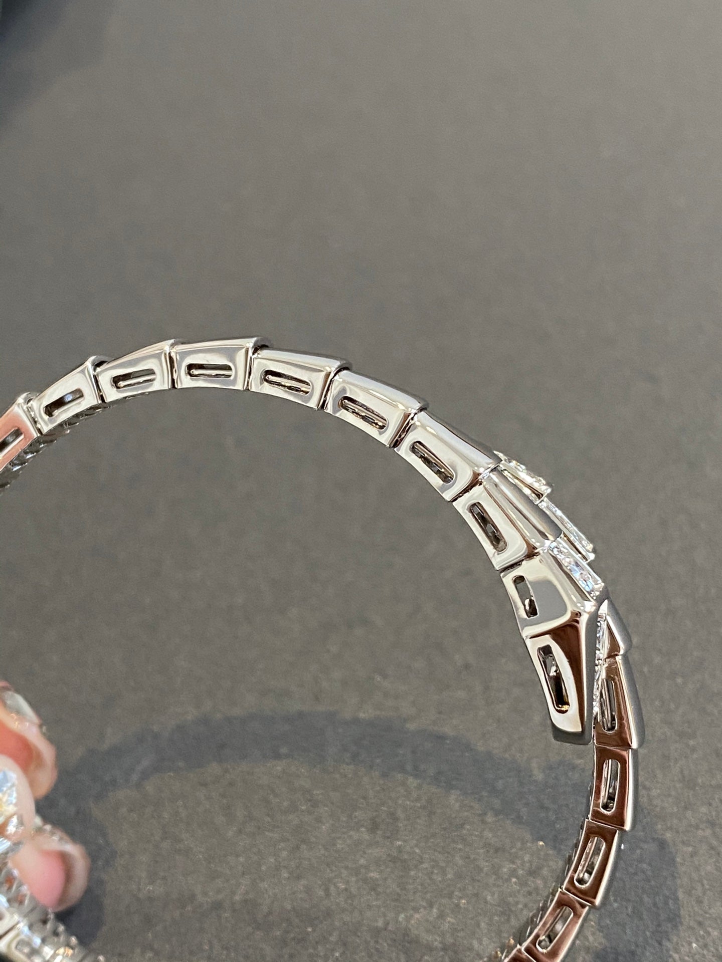 [ROYAL]SERPENTI BRACELET DIAMONDS SILVER