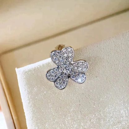 [ROYAL]CLOVER COMOS DIAMANT OHRRINGE SILBER