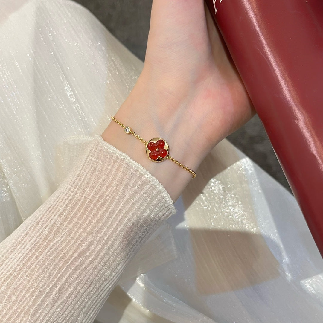 [ROYAL]SUN PEDANT CARNELIAN BRACELET