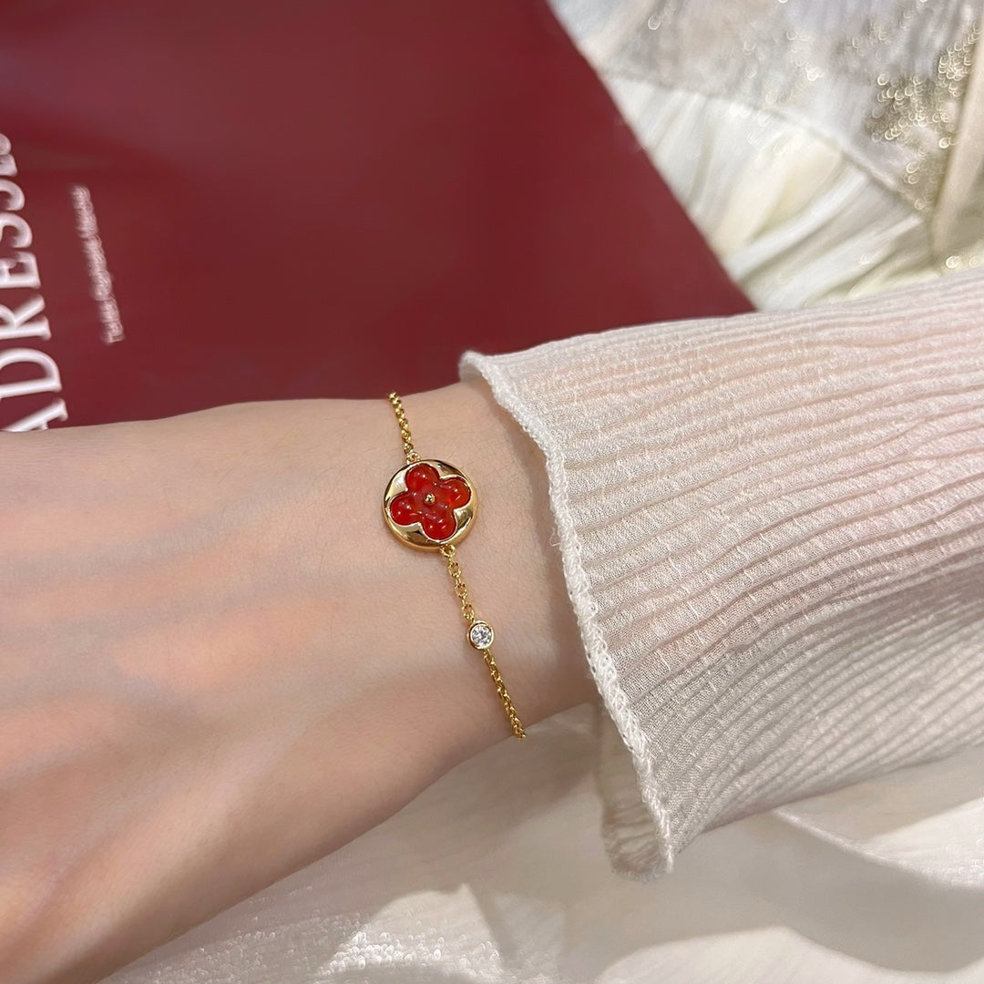 [ROYAL]SUN PEDANT CARNELIAN BRACELET