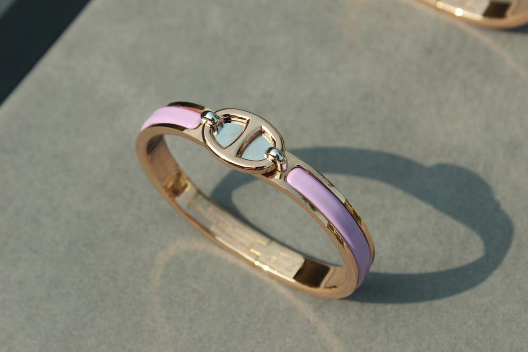 [ROYAL]CLIC CHAINE PINK GOLD BRACELET