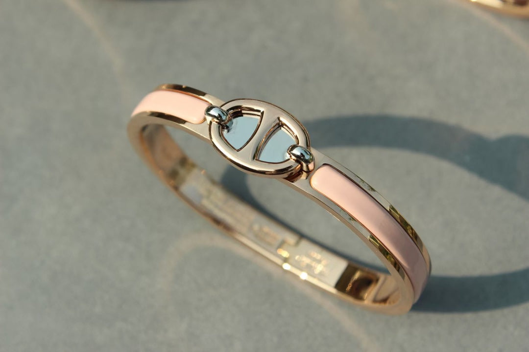 [ROYAL]CLIC CHAINE PINK GOLD BRACELET