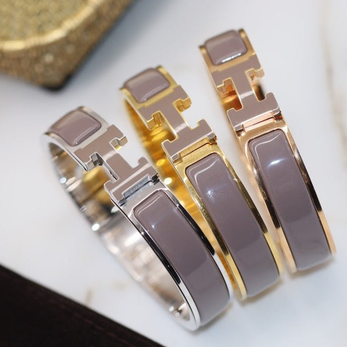 [Royal Jewellery]H BRACELET 12MM BROWN